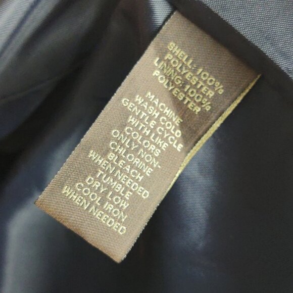 NWT Tasso Elba Raincoat Navy Blue Midlength Versatile All Seasons XL - Picture 5 of 13